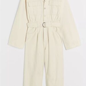 Agolde Tatum Ivory Denim Utility Jumpsuit Size S SOLD OUT